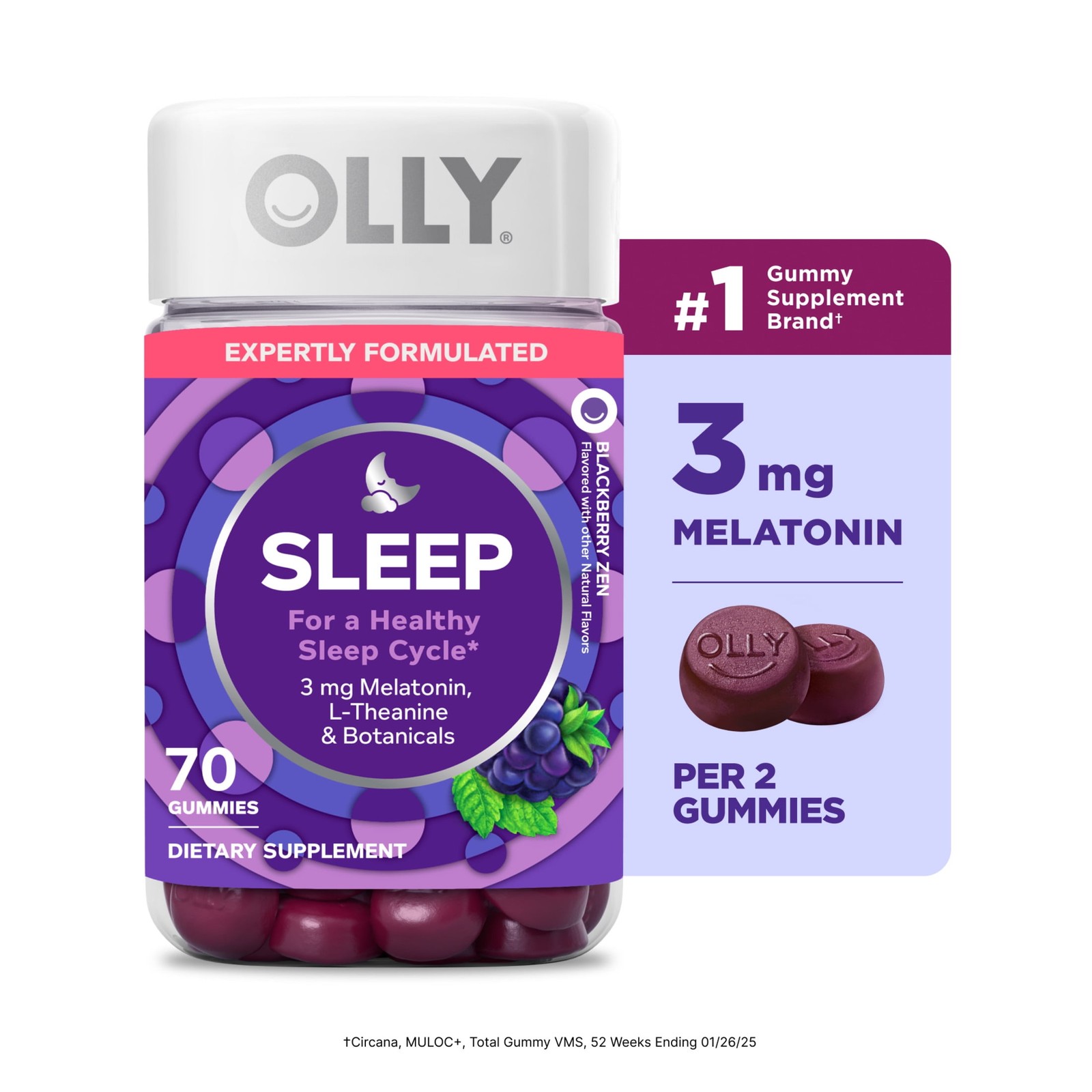 Restful Sleep Melatonin Gummies, 50 Ct