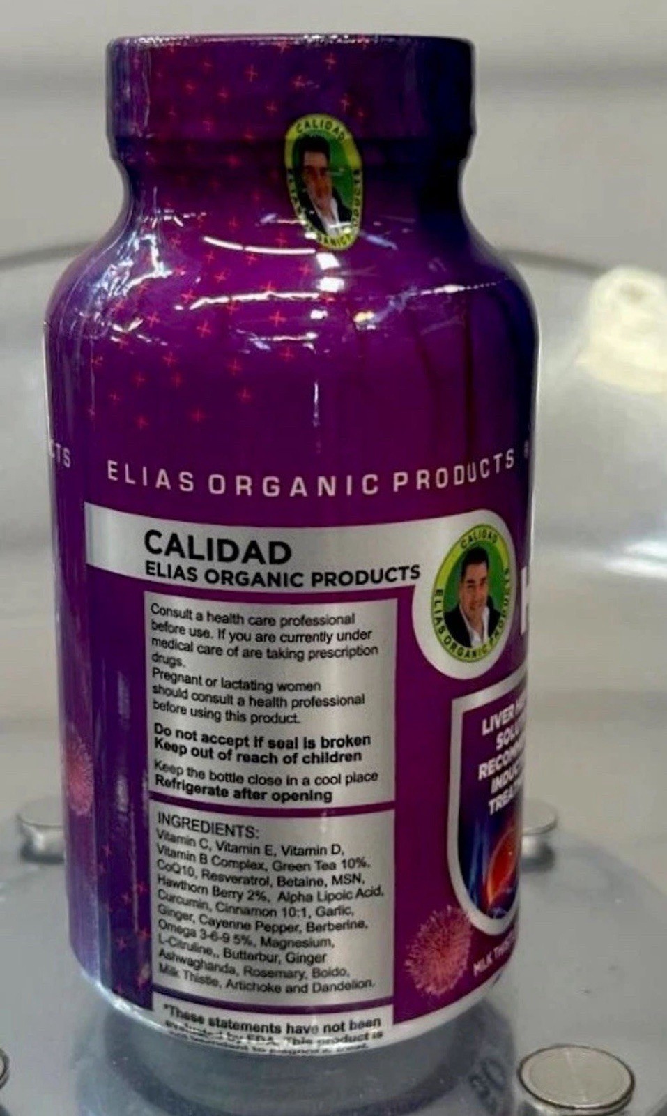 Elias Organic HIGADO GRASO 750mg 60 Tab Detox