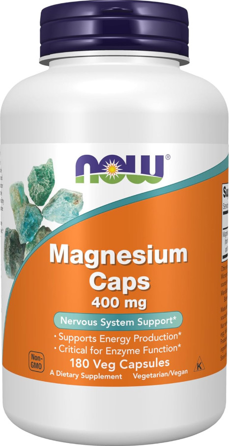 Magnesium 400mg Supplement 180 Veg Capsules Nervous System Support Aid Formula+