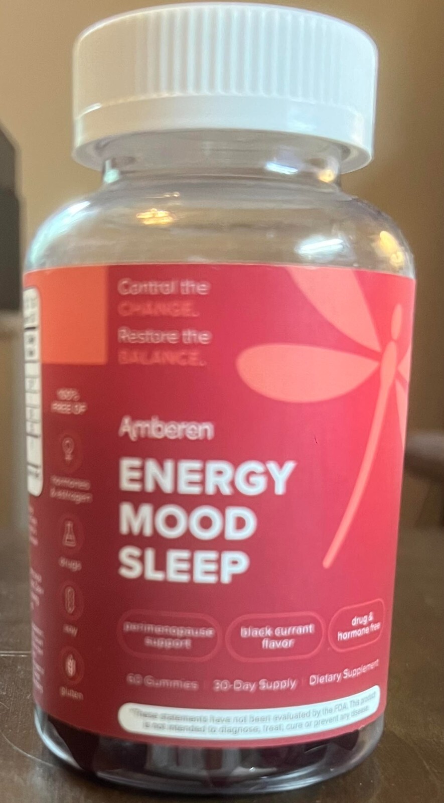 Energy, Mood, Sleep Gummies Supplement w/ Pycnogenol, Black Currant 2/26