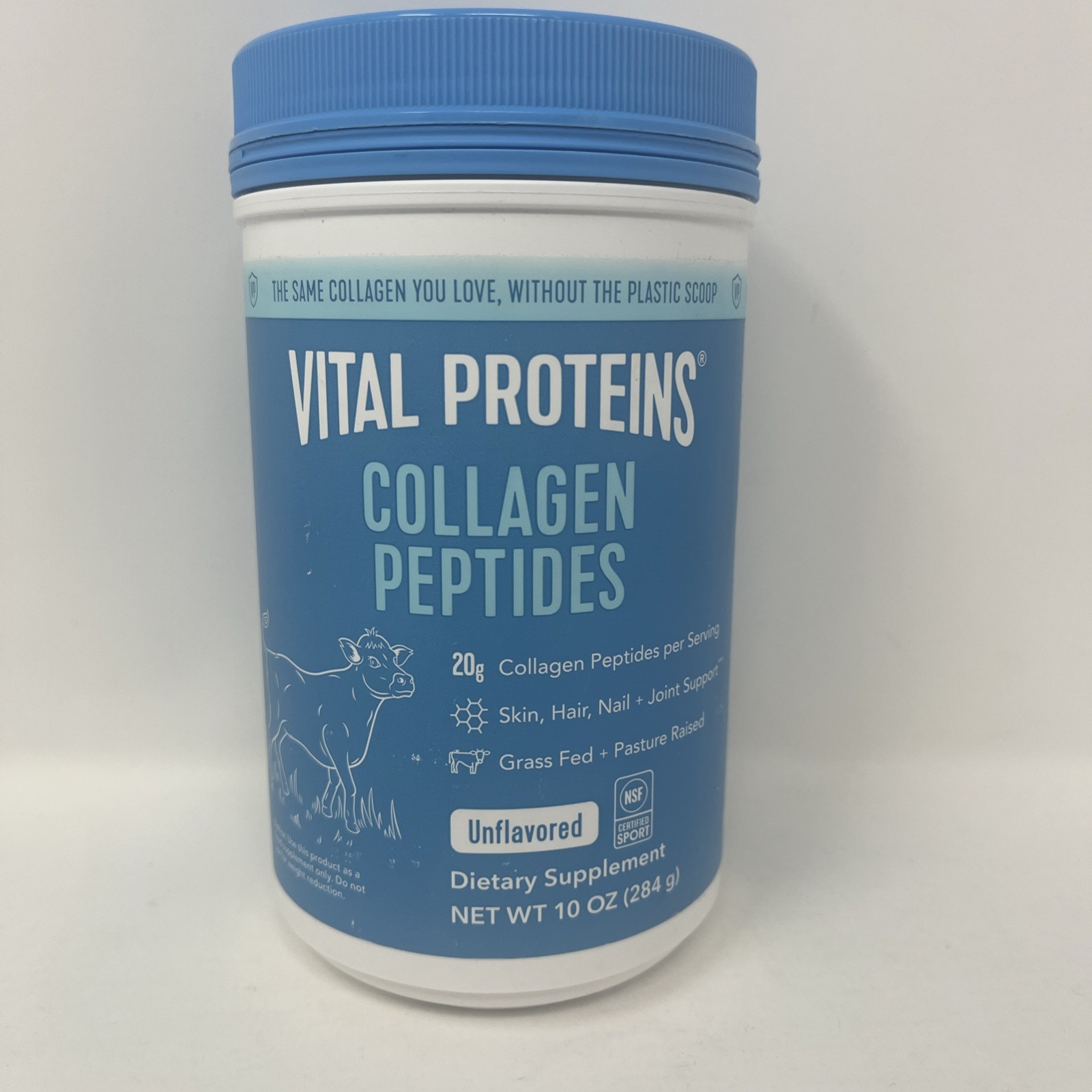 Vital Protein Collagen Peptides Unflavored, 10 oz Exp 06/2029