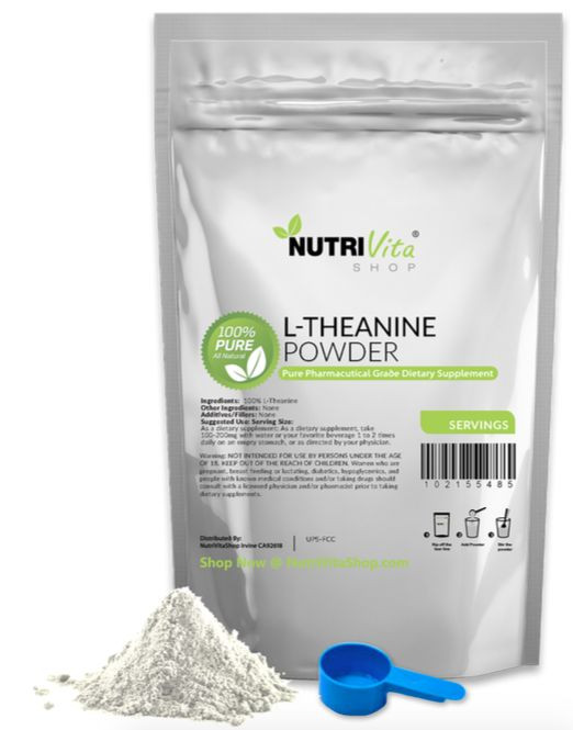 100g (3.5oz) 100% NEW L-THEANINE PURE POWDER USP GRADE