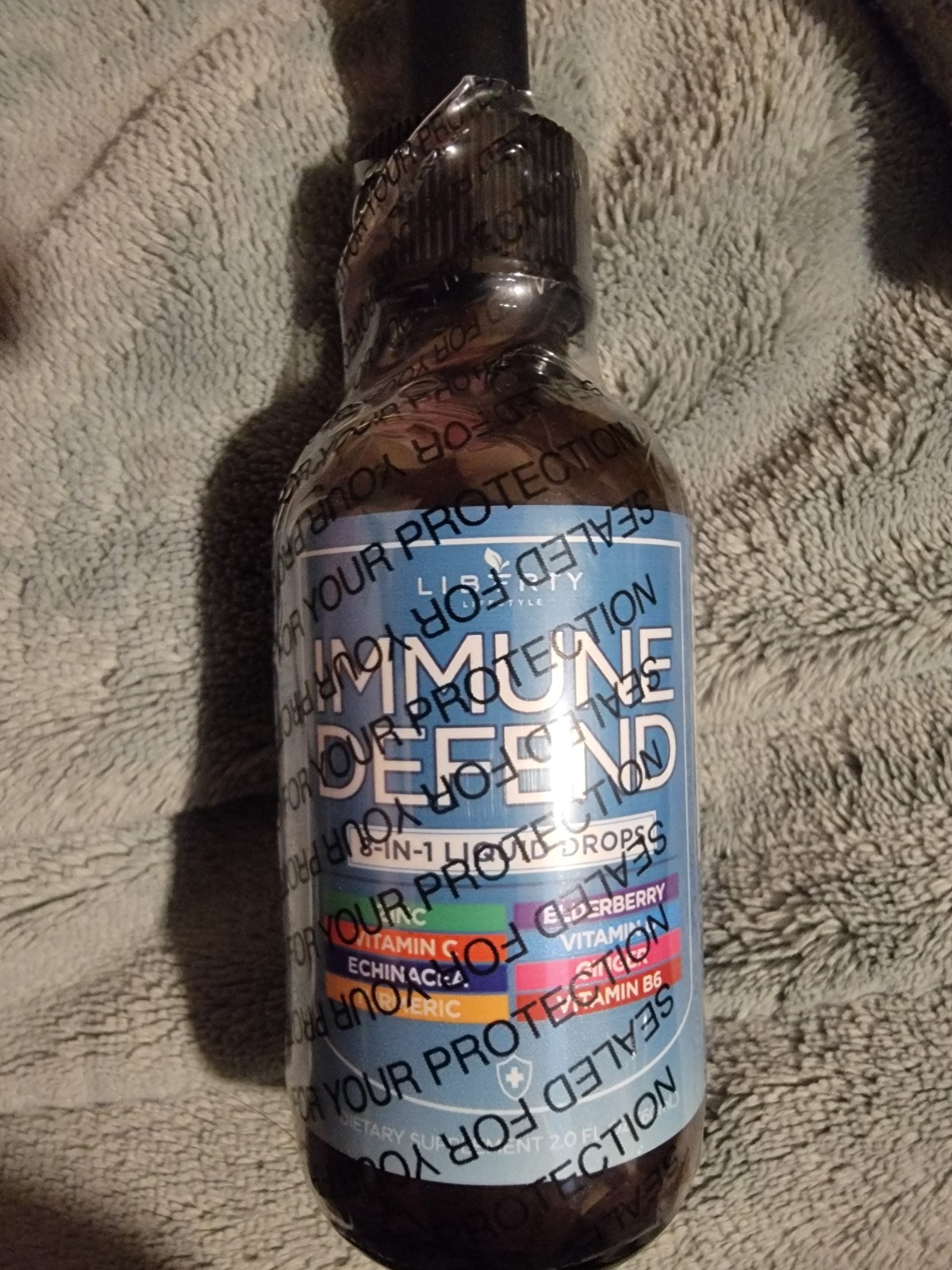 Immune Support Liquid Supplement Elderberry Turmeric Curcumin Echinacea Zinc