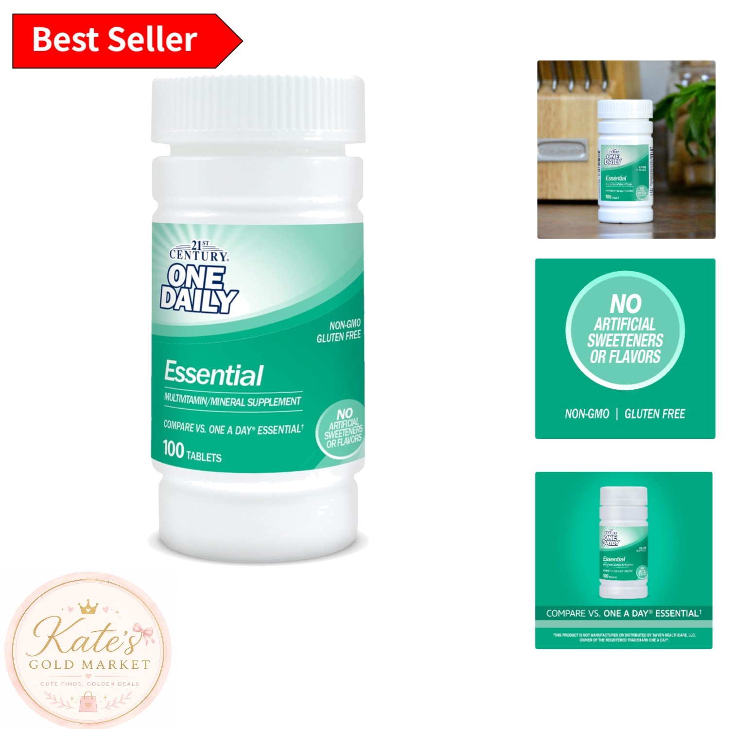 Trusted Quality 100 Count Multivitamin Tablets – Essential Nutrition for Adults