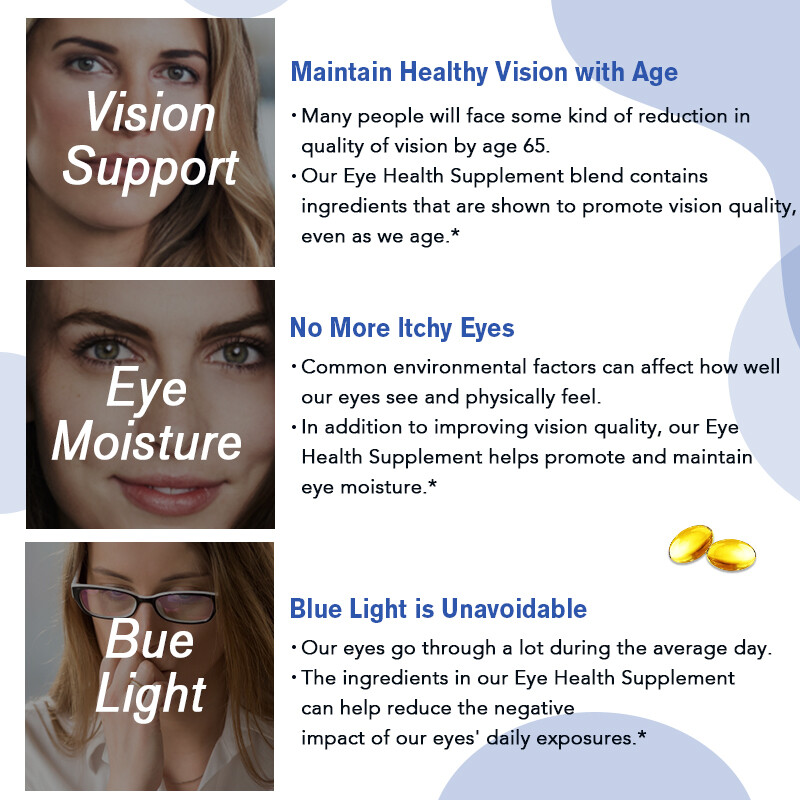 Eye Health 120 Capsules, Lutein Zeaxanthin, Vision Health, Eye Support