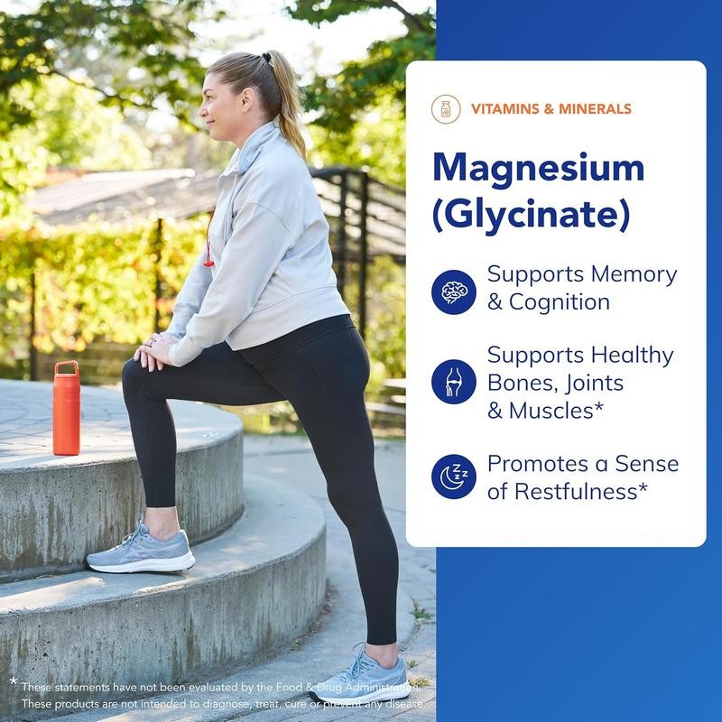 Magnesium Glycinate – Muscle Capsules | 90 Support Magnesium Supplement Non-MGO