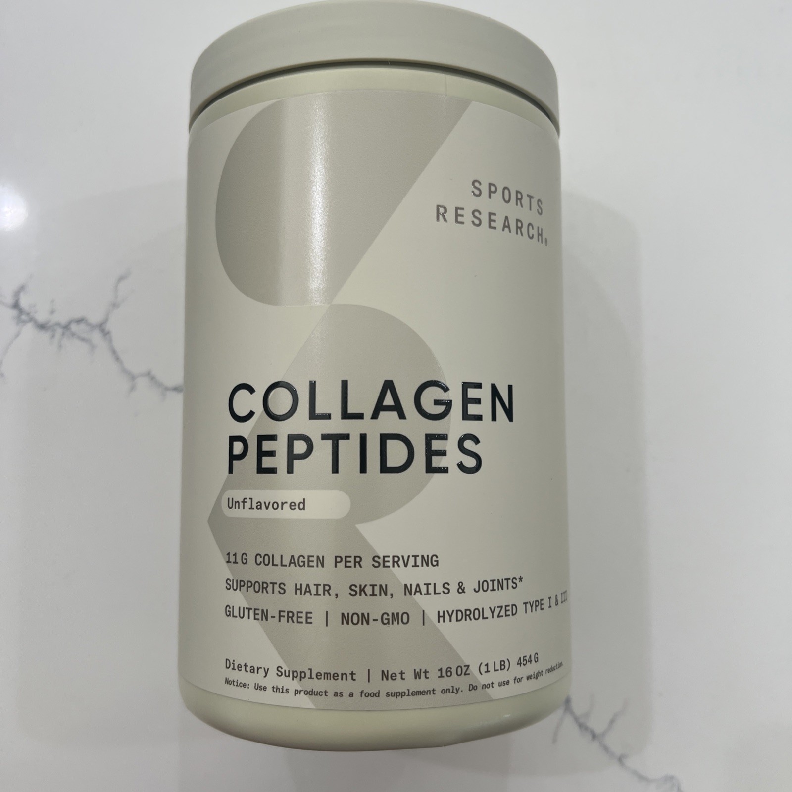 Sports Research 16oz Collagen Peptides – Unflavored