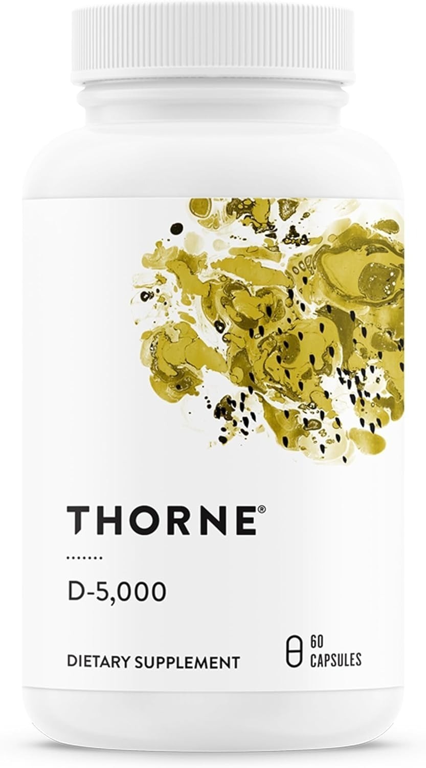 THORNE – Vitamin D-5000 – Vitamin D3 Supplement – Support Healthy Bones, Teeth,