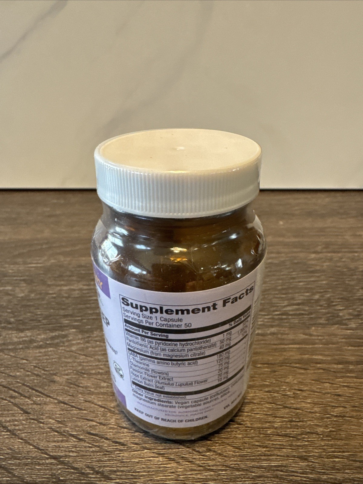 MORNING GLORY Natural Foods Ultimate Sleep Formula 50 Vegan Capsules Exp 07/2027