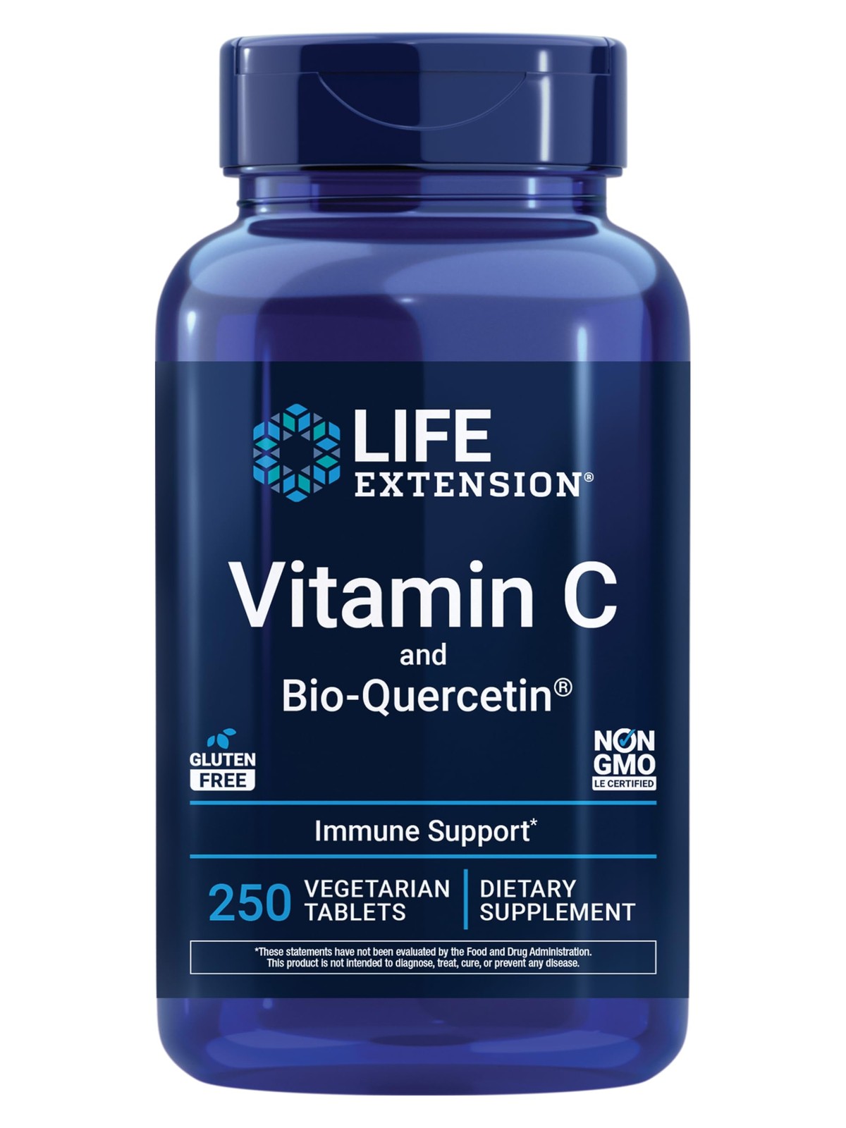 Life Extension Vitamin C and 250 Count (Pack of 1), Off-white to