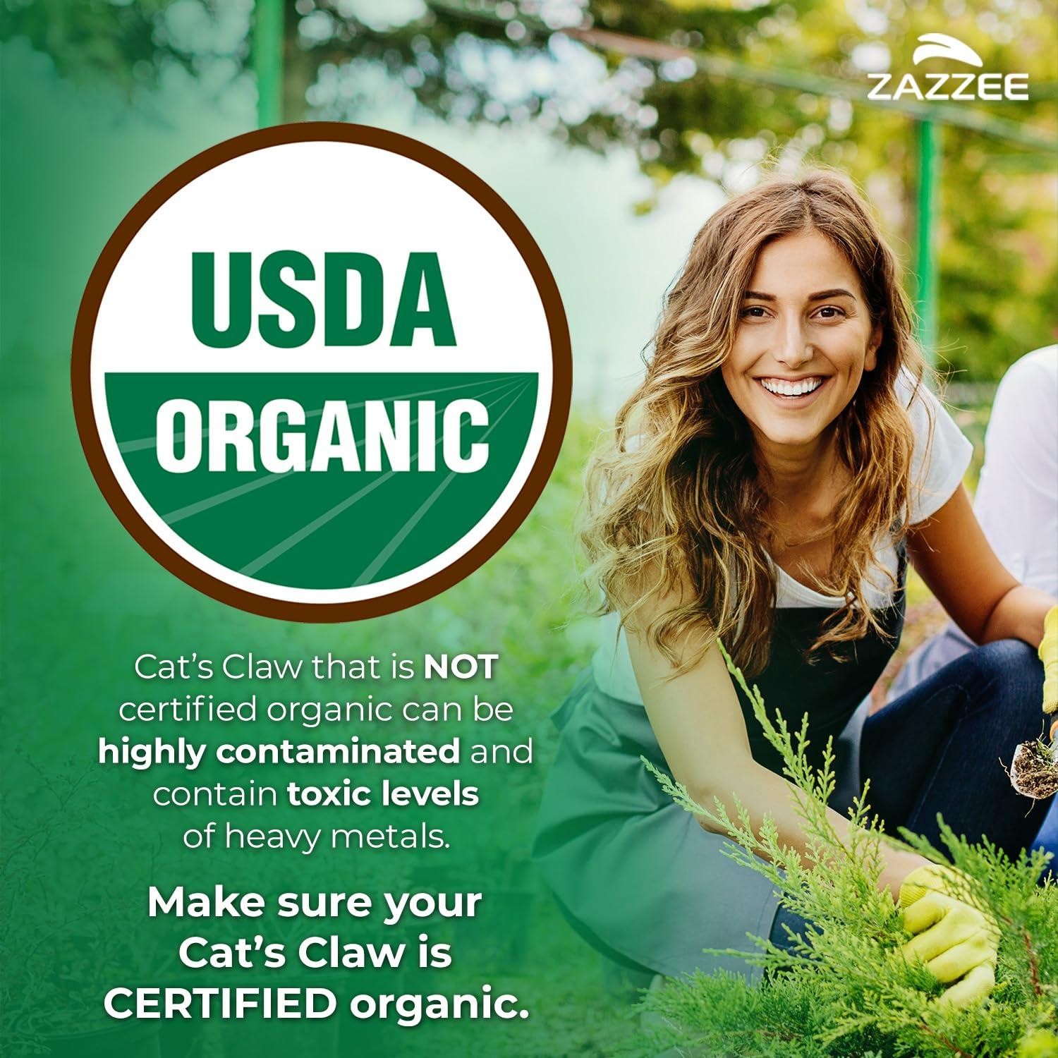 USDA Organic Cat’s Claw 20:1 Extract, 1000 mg, Standardized to 3% Alkaloids