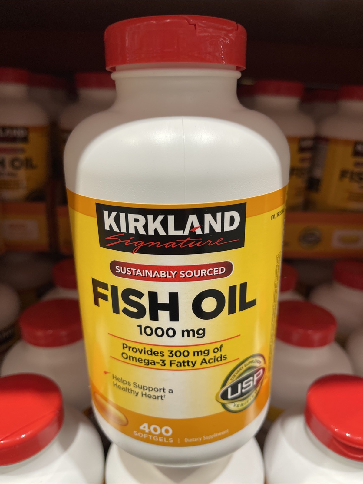 Kirkland Signature Fish Oil 1000 mg., 400 Softgels EXP 08/2027