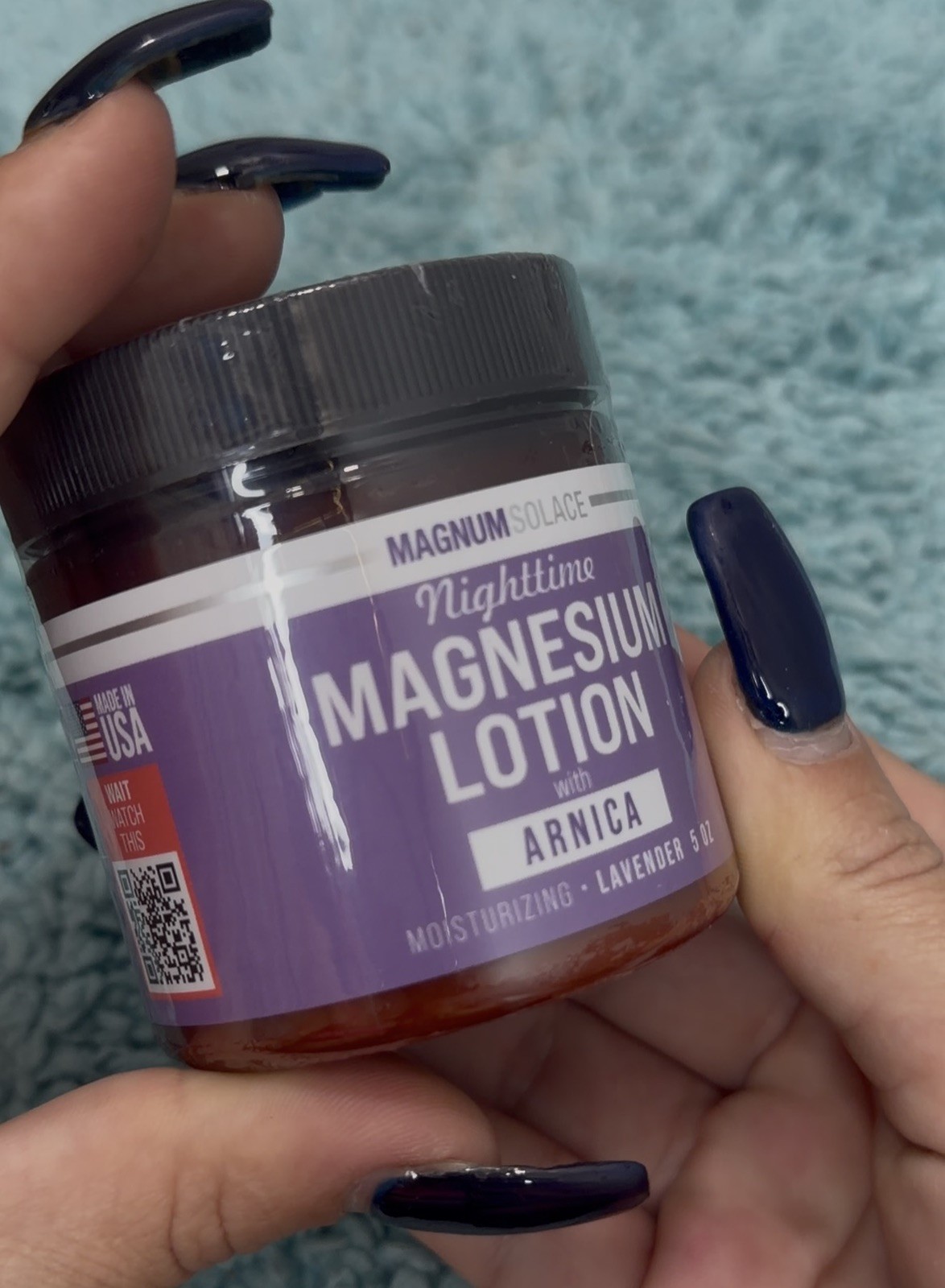 Brand New Sealed Magnum Solace Nighttime Magnesium Lotion with Arnica, 5 oz