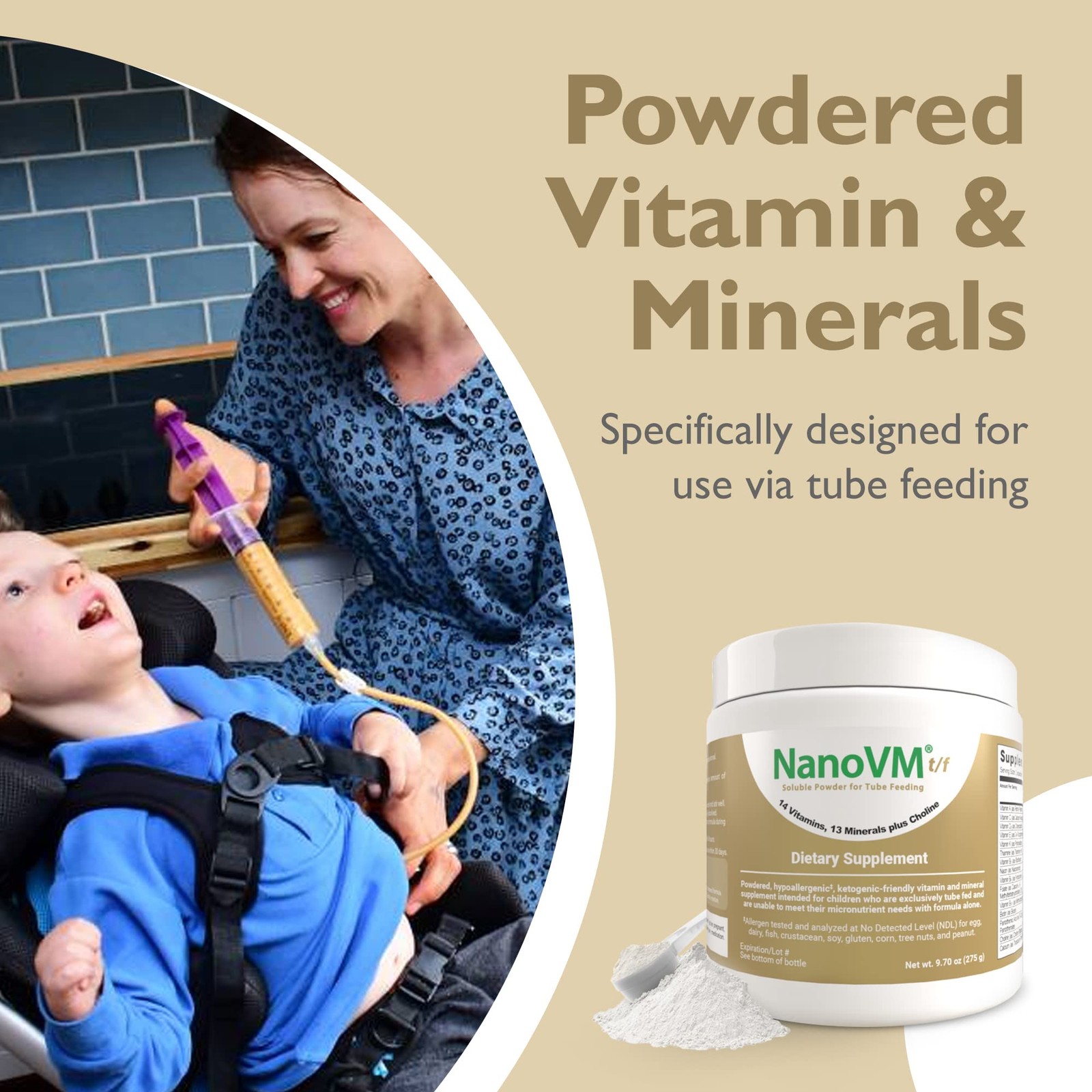 NanoVM t/f, Dietary Supplement for Tube Feeding, 9.7 Ounce (Pack of 1)