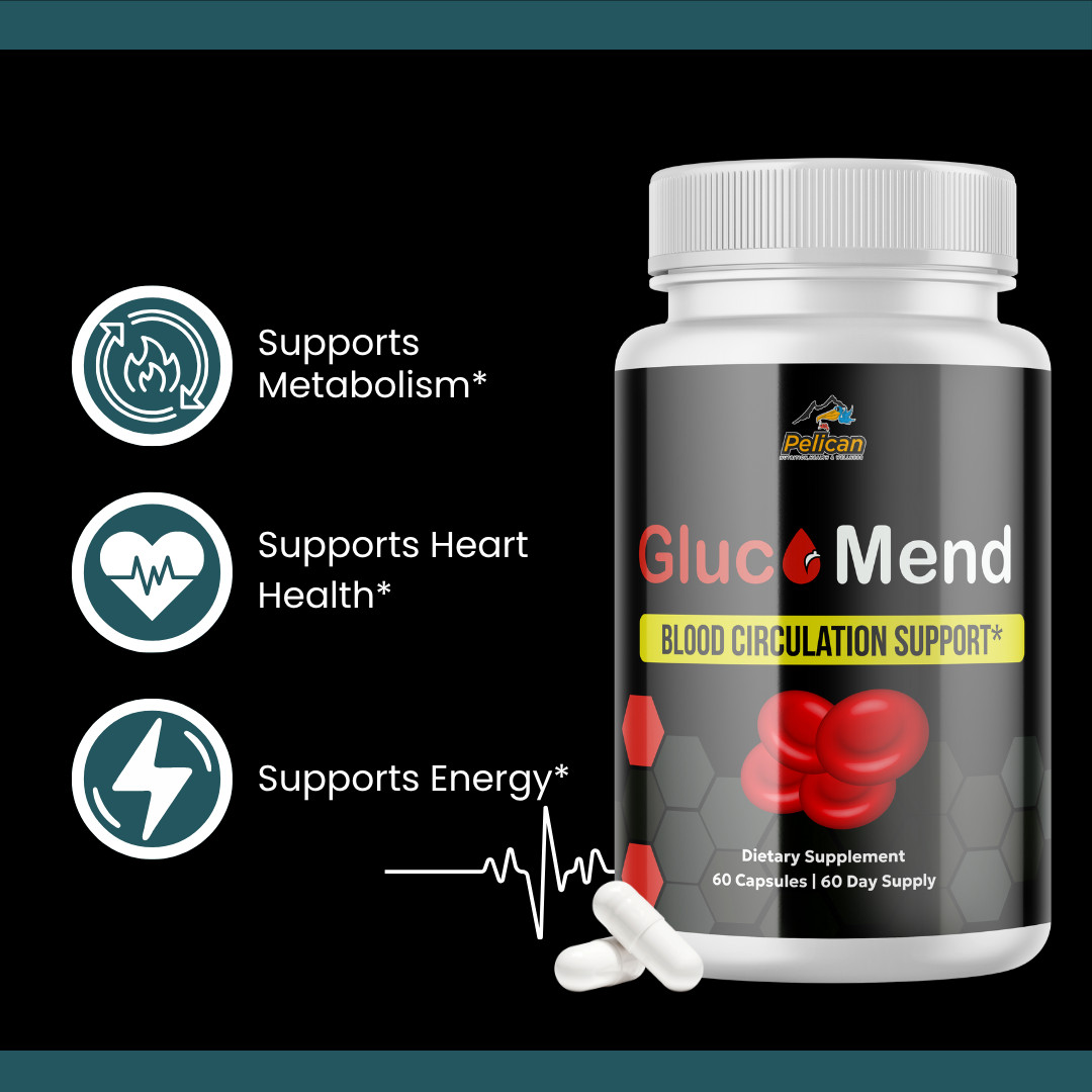 Gluco Mend- Blood Support- 2 Bottles- 120 Capsules