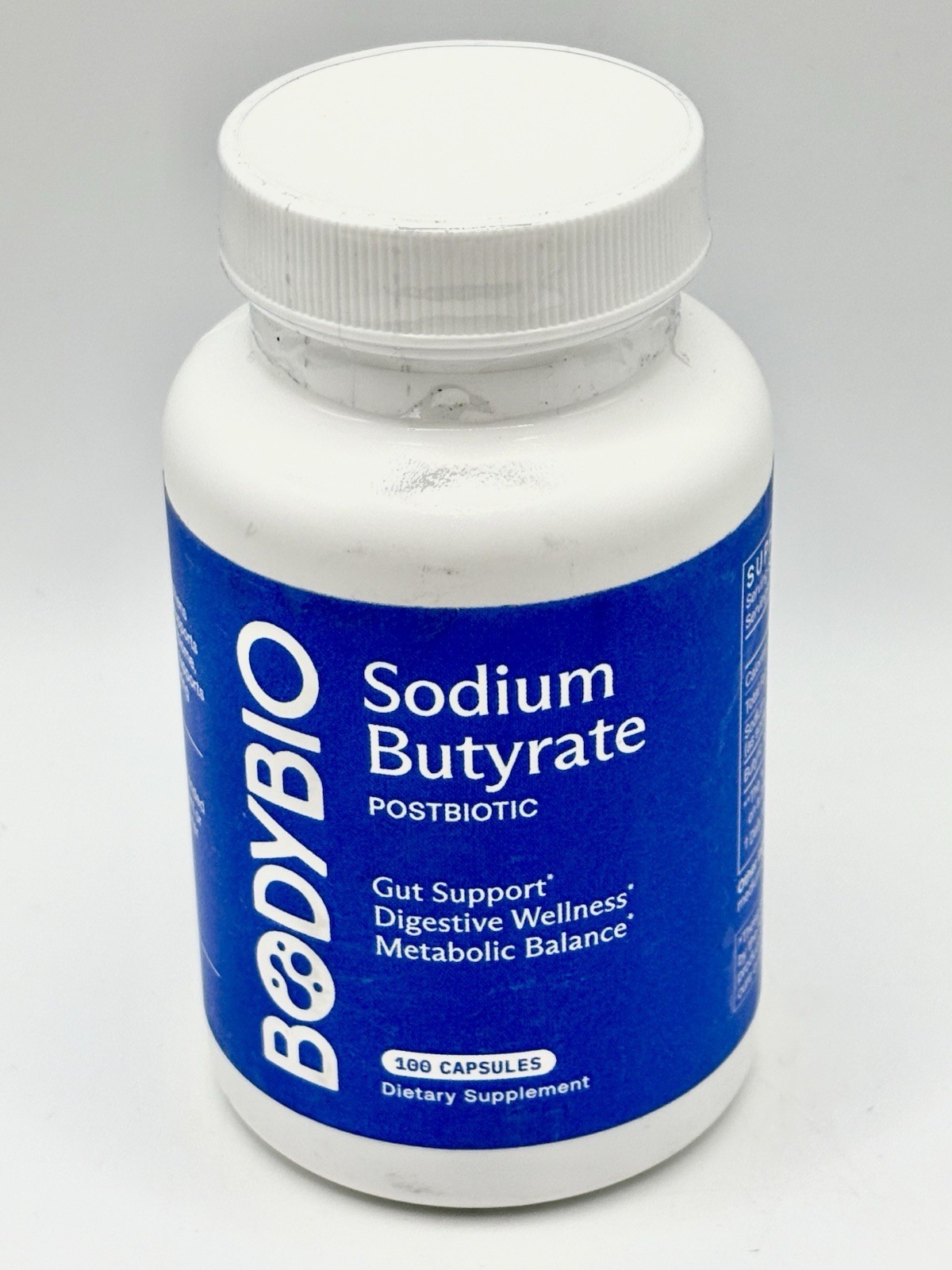 Sodium Butyrate, Postbiotic 100 Capsules Bobybio Exp. 11/2027