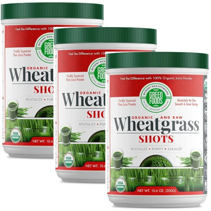 Green Foods – Wheat Grass Shots • 10.6 oz Each (Pack of 3)