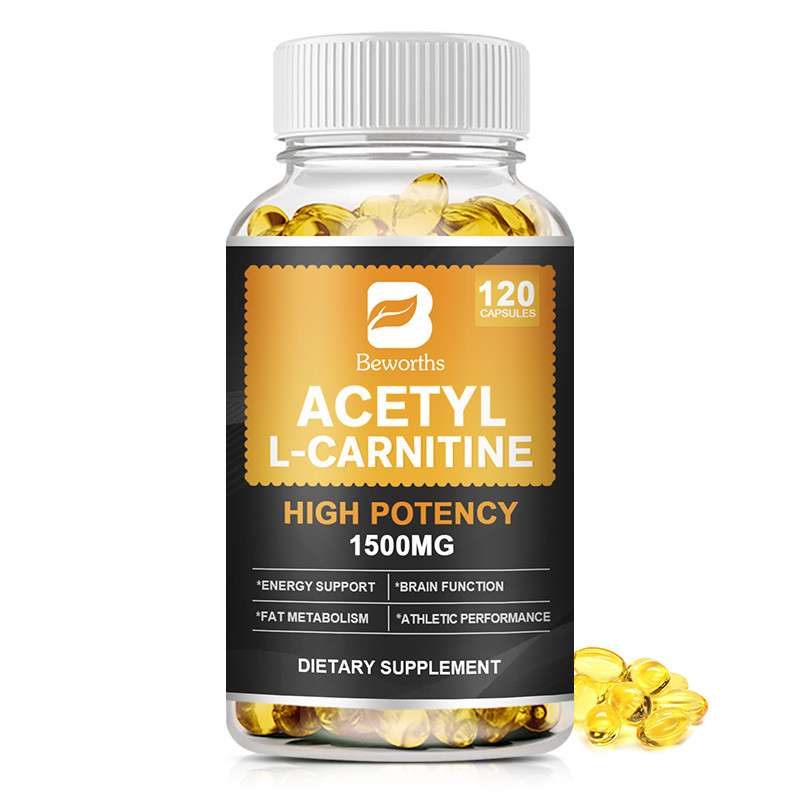 Acetyl L-Carnitine 1500mg, 120 -600Capsules – Non-GMO and Gluten Free