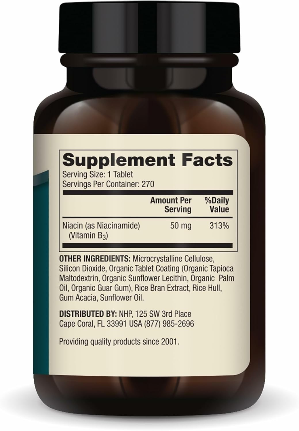 Dr. Mercola Niacinamide Vitamin B3-50 mg per Tablet – 270 Count