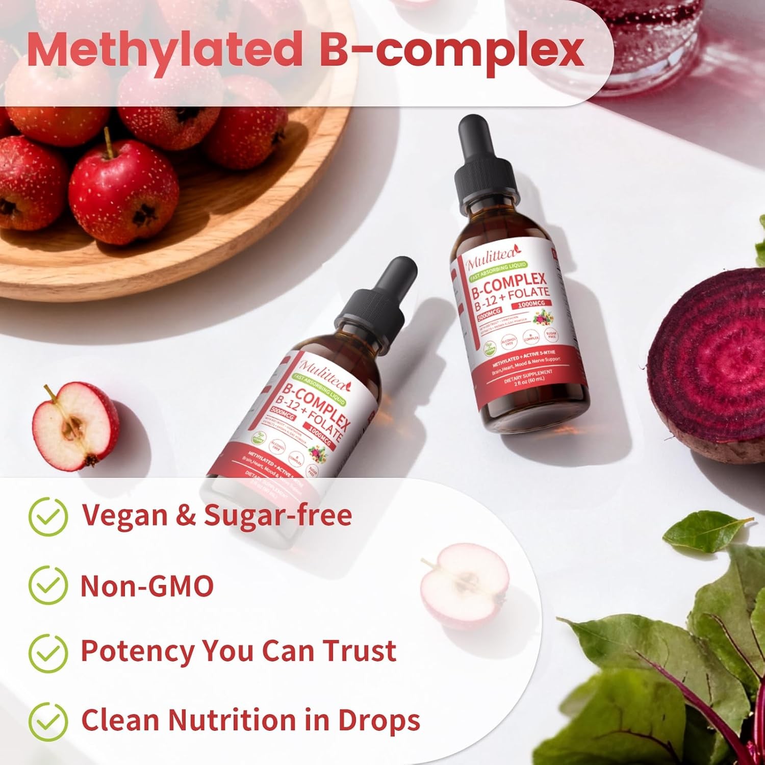 Vitamin B Complex Liquid Drops with Fast Absorption SuperB Liquid Complex 60ML