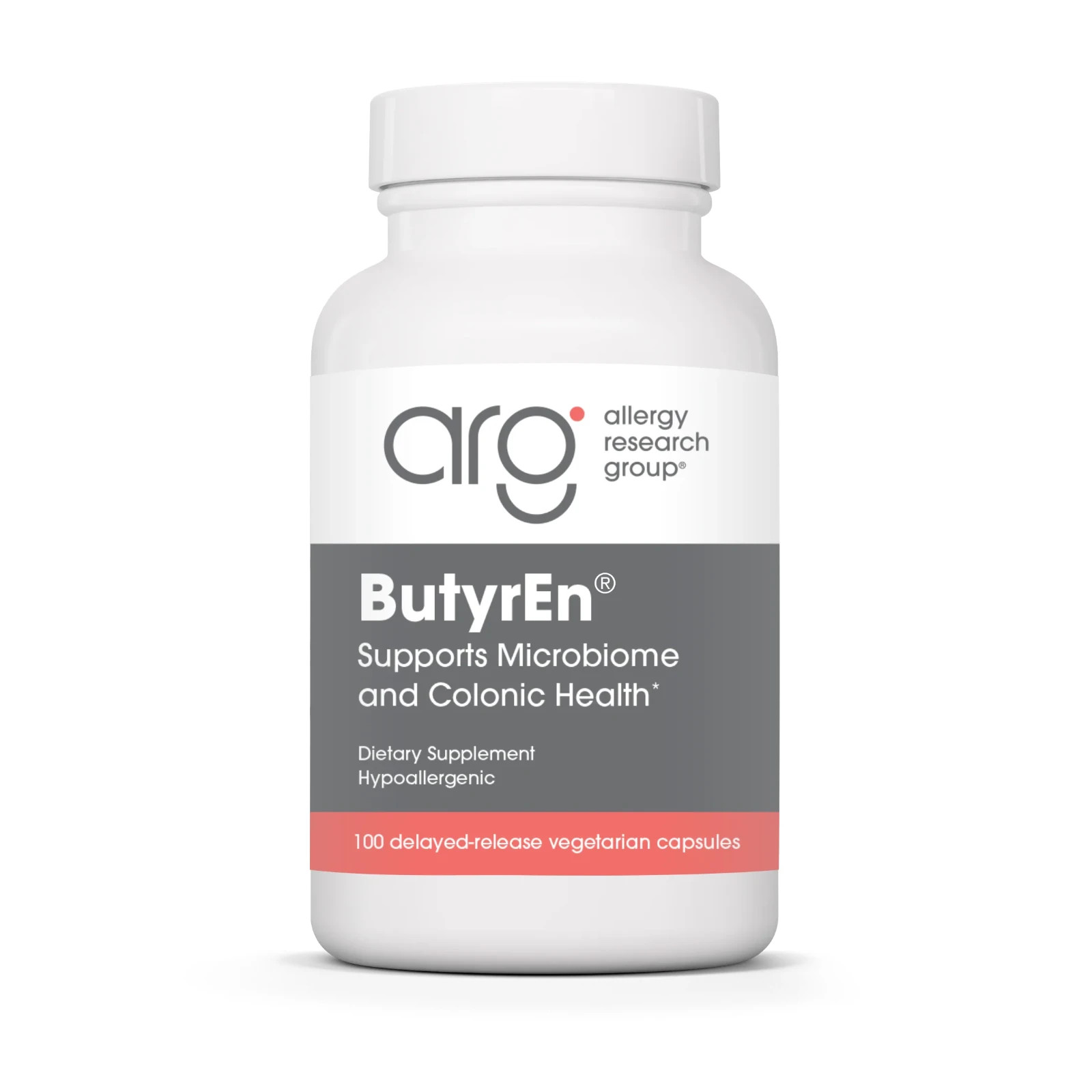 ButyrEn 100 vcapsules Allergy Research Group EXP 03/2027