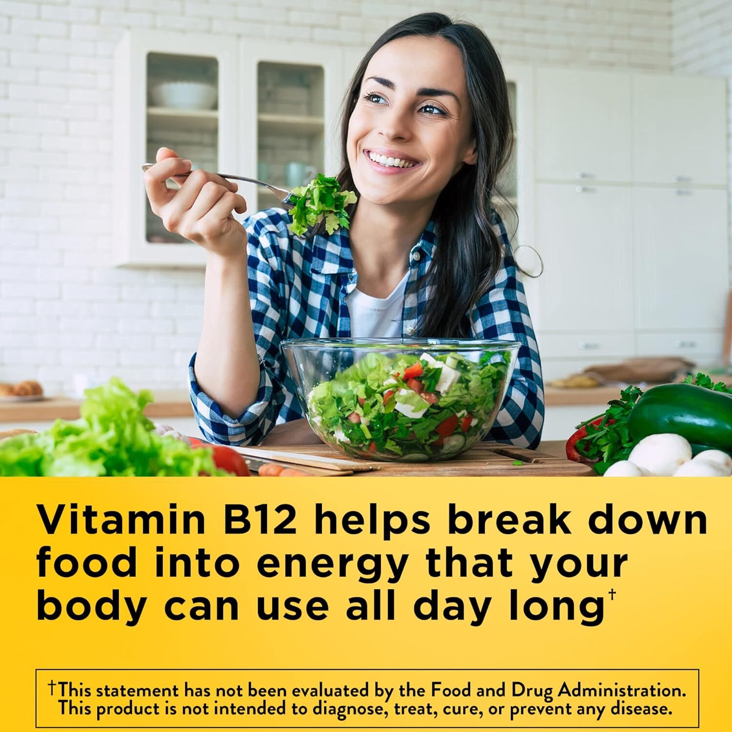 Maximum Strength Vitamin B12 5000 Mcg, Dietary Supplement For Energy