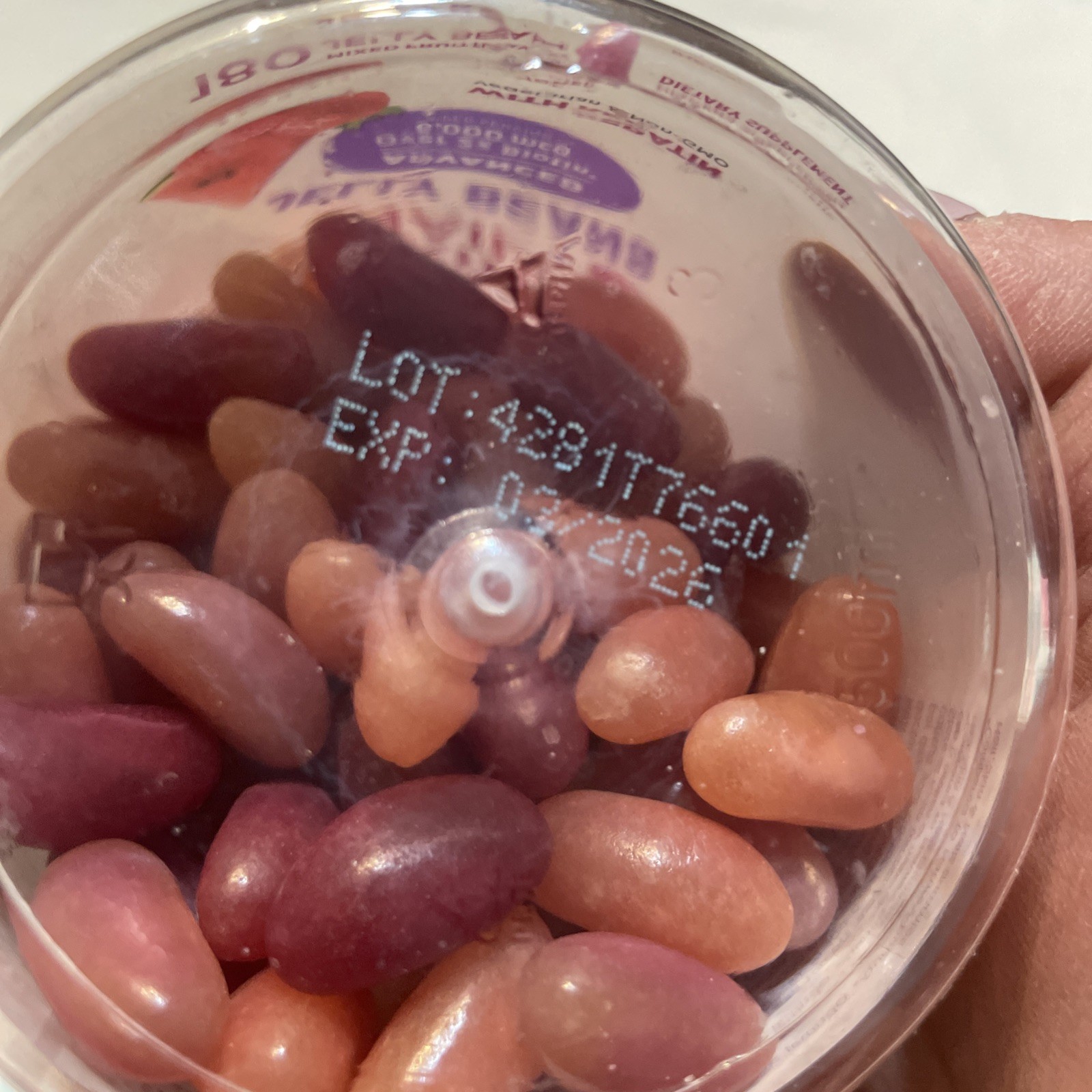 3~Natures Bounty Hair Skin Nails Jelly Beans Fruit 180ct Discontinued Dated SEE