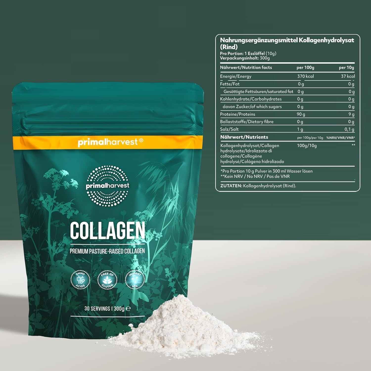 Primal Harvest Collagen Powder for Women or Men Primal Collagen Peptides Powder