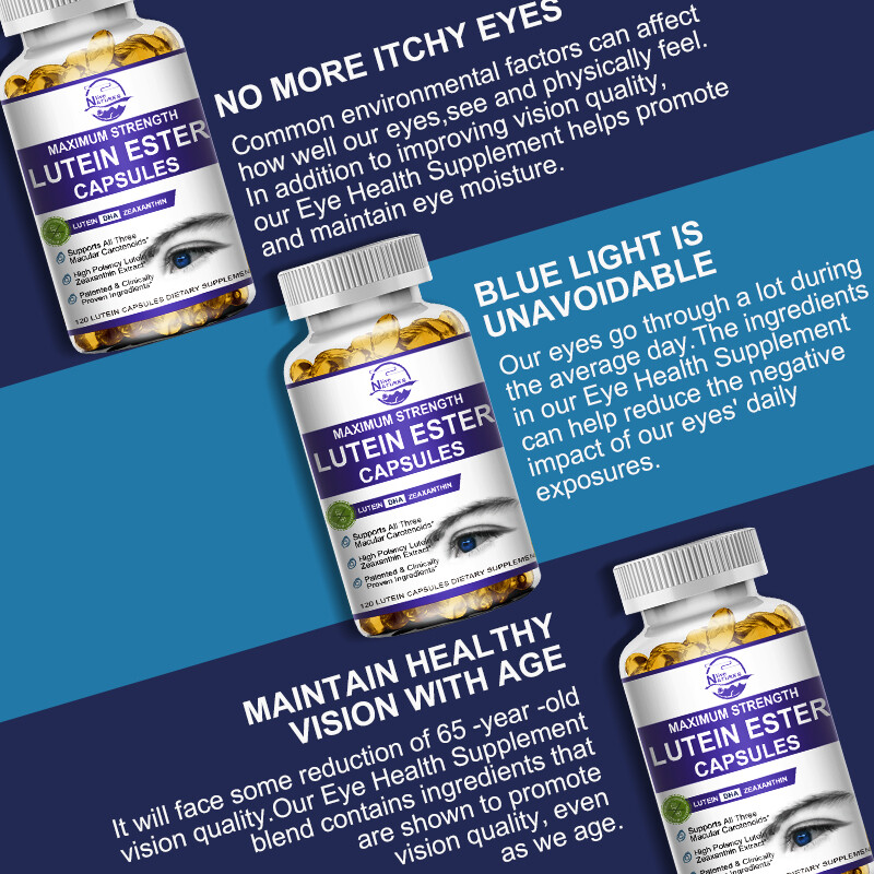 Eye Health 120 Capsules, Lutein Zeaxanthin, Vision Health, Eye Support 20mg