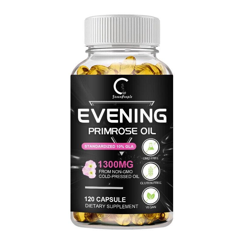 Evening Primrose Oil Capsules 1300MG with GLA -Anti-Aging,Whitening 240 Softgels