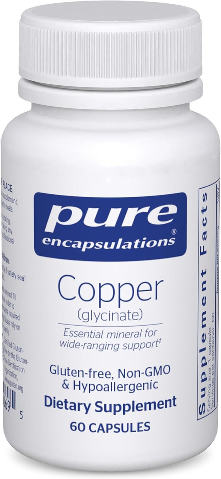Copper Glycinate 60’S – 2 Mg Copper Supplement, Supports Red Blood Cell Formatio