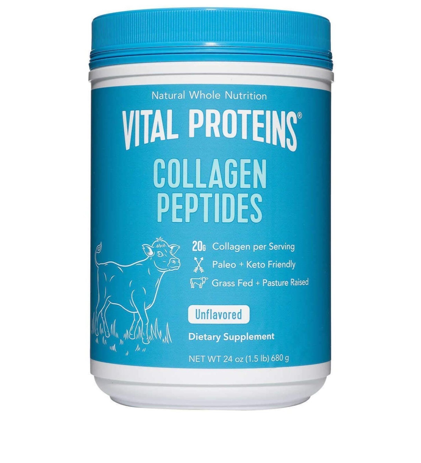 Vital Proteins Collagen Peptides Powder, Unflavored – 24oz, Exp. 3/27