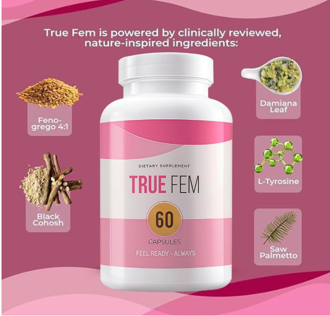 US True Fem Vitamin botanical Blend for Women’s Daily Balance- 60 capsules- New