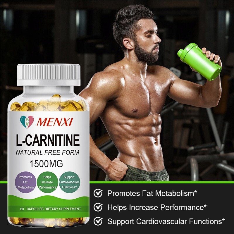 L-Carnitine Capsule – Fat Burner,Metabolism,Energy Booster,Muscle Gain 60 Pills