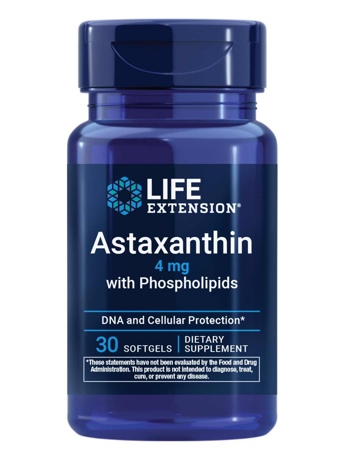 Life Extension Astaxanthin with 30 Count (Pack of 1), Red to Brown