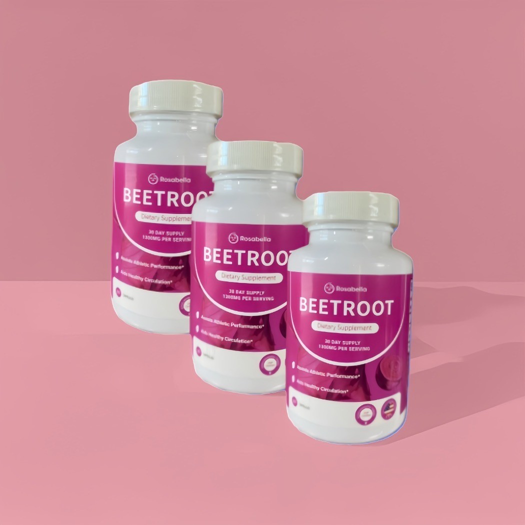 3PCS Organic Beet Root 60 Capsules Natural Energy Boost Blood Pressure NEW