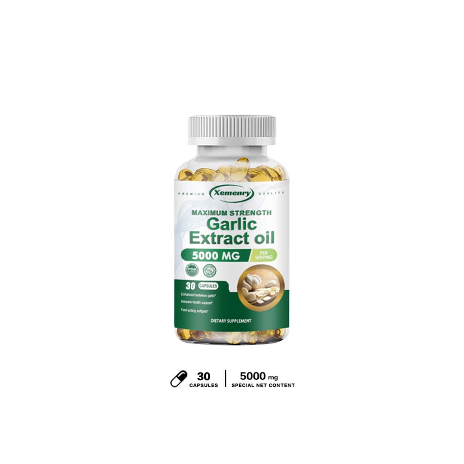 Garlic Extract Oil – Reduce Cholesterol, Cardiovascular Heart & Blood Health