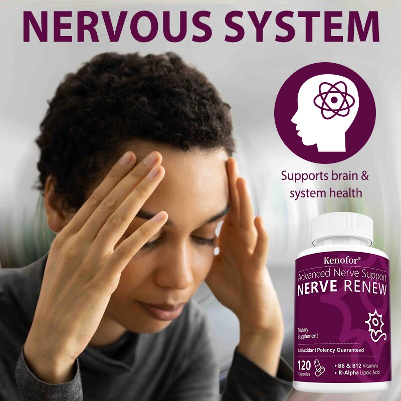 Nerve Support With Benfotiamine Stabilized R-Alpha Lipoic Acid 120 Capsules