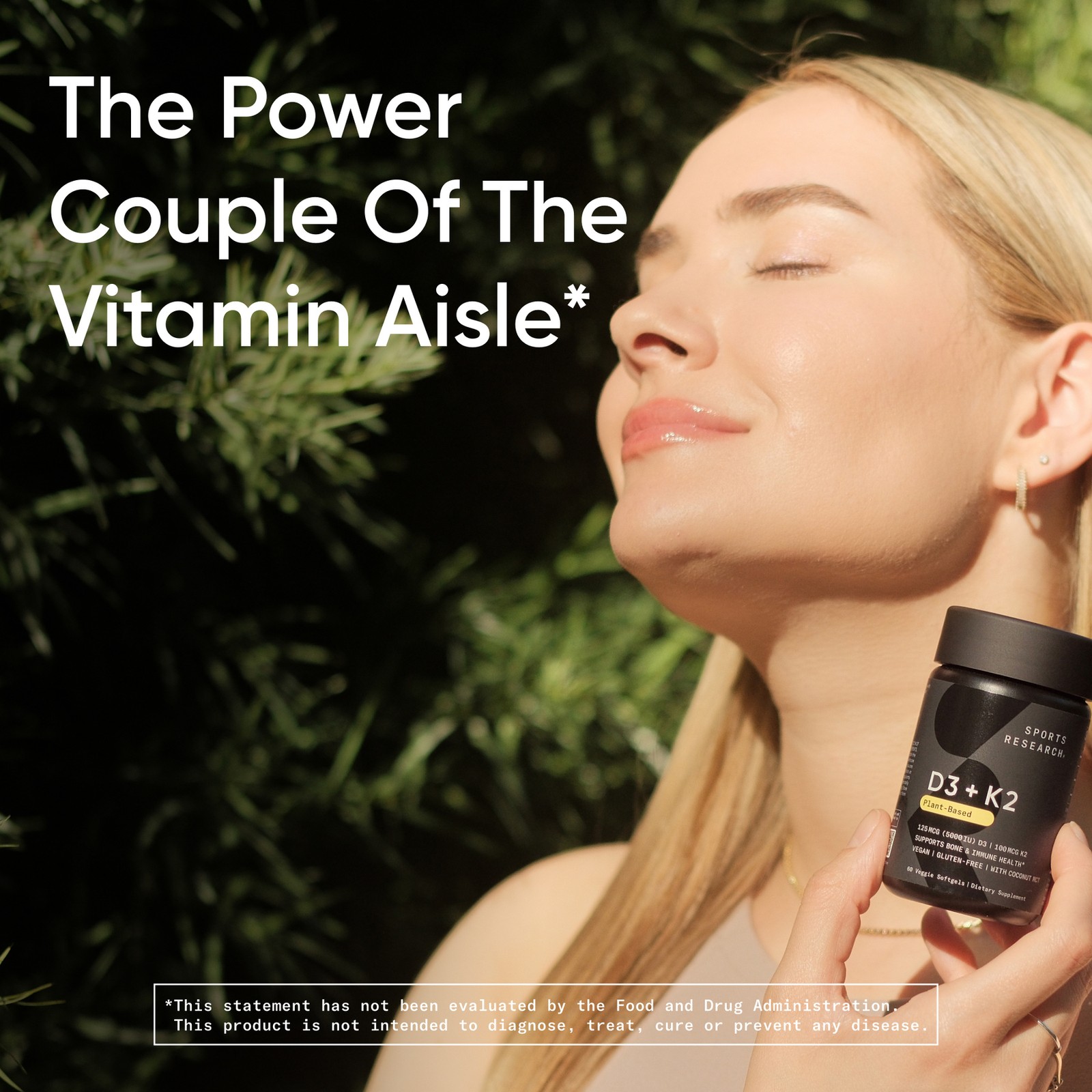 SR Vegan D3 10,000iu Vitamin K2 100mg Vegan Certified Soy Gluten Free 60 Softgel