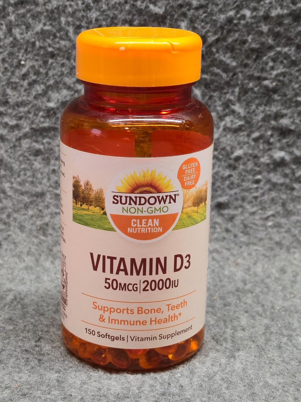 Lot 2 Sundown Vitamin D3 50mcg 2000IU 150softgels Each Bottle. EXP 06/2026