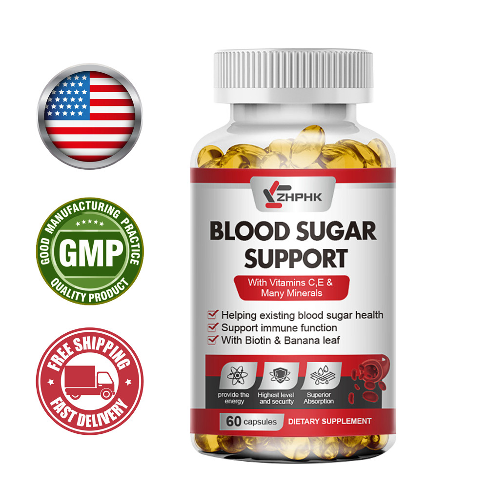 Blood Sugar Support,Glucose Support Alpha Lipoic Acid Cinnamon Magnesium 60 Caps