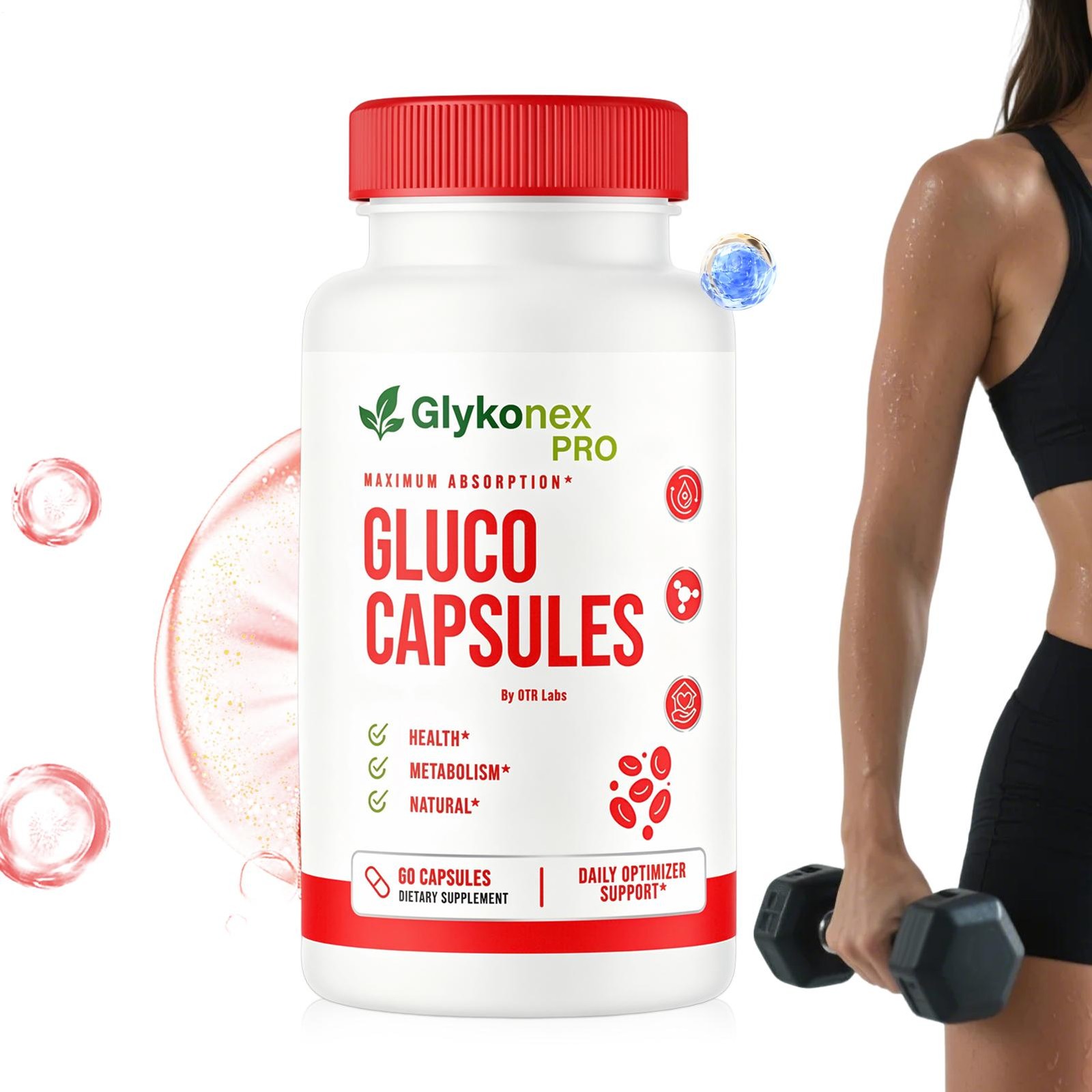 3Pack GlykoNex Gluco Capsules Blood Health Support Dietary Supplement 60Capsules
