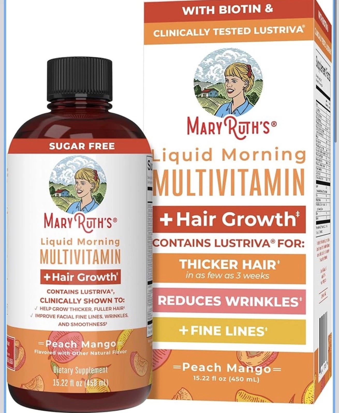 MaryRuth’s Liquid Multivitamin + Hair Growth – Clinically Tested Lustriva for Th