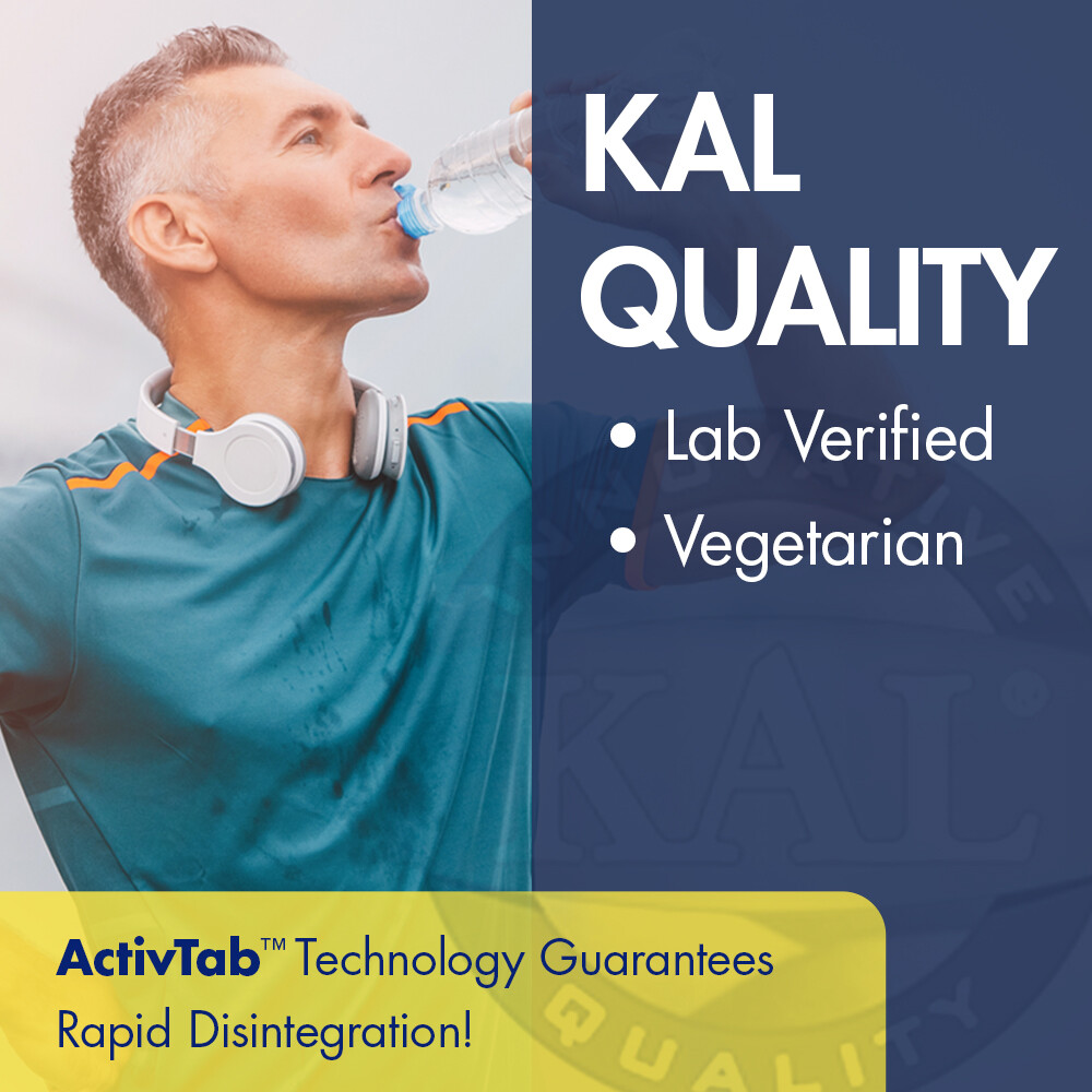 KAL Potassium Chloride 99mg | Rapid Disintegration | 100 Tablets