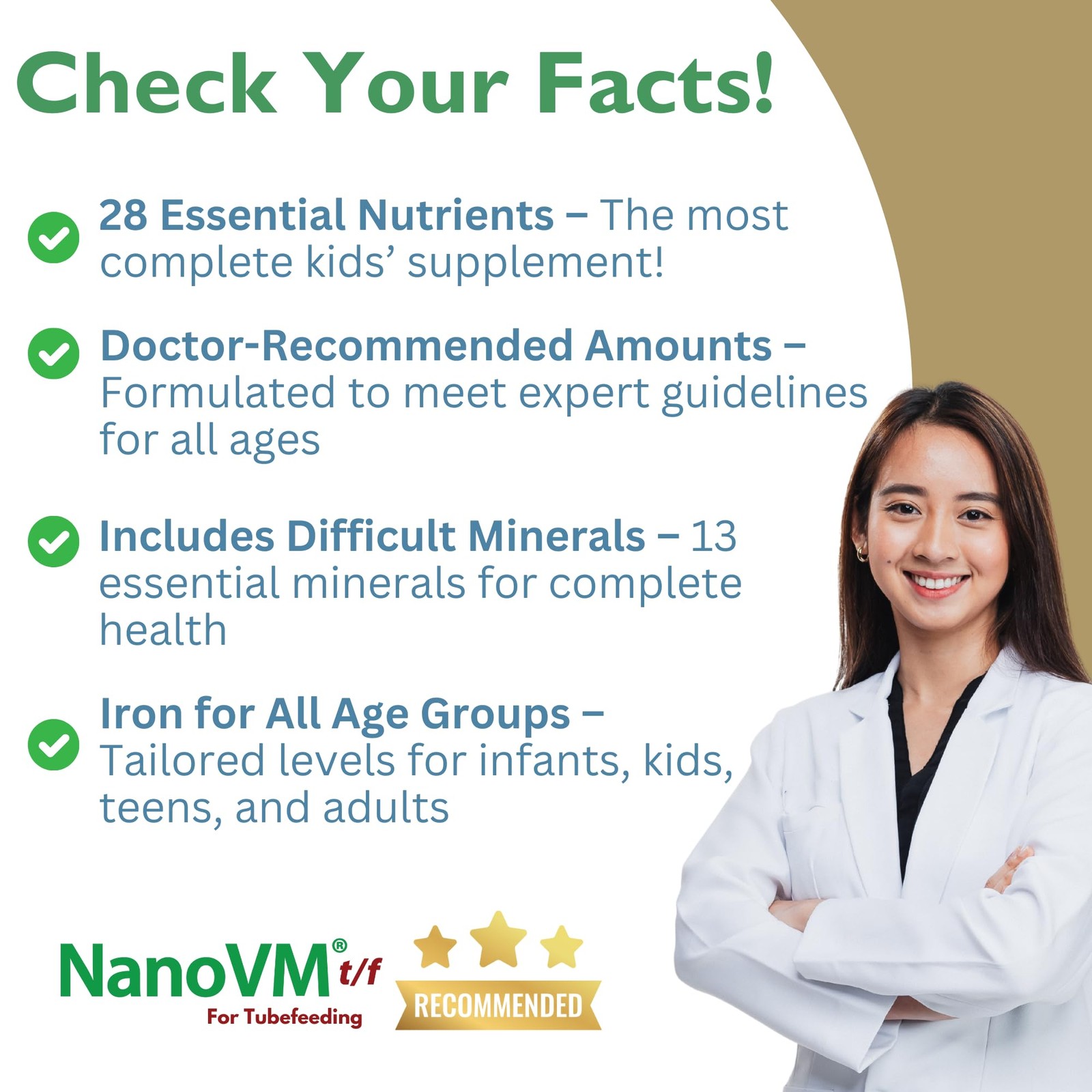 NanoVM t/f, Dietary Supplement for Tube Feeding, 9.7 Ounce (Pack of 1)