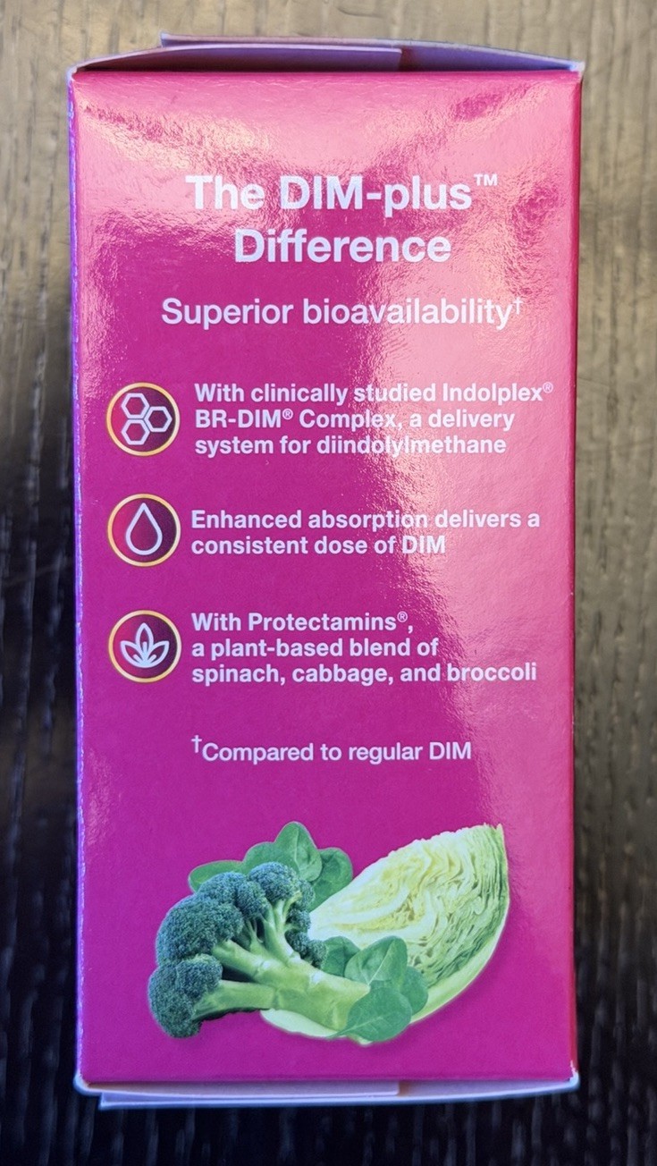 120 capsules, DIM-PLUS Nature’s Way DIM-Plus Estrogen Metabolism Exp. 06/26