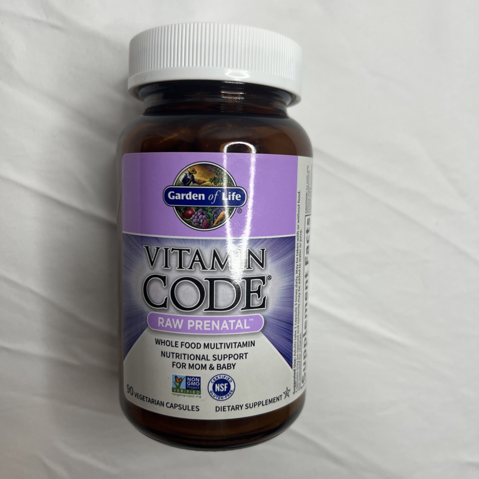 Garden of Life Vitamin Code Raw Prenatal 90 Vegetarian Capsules Exp 10/25