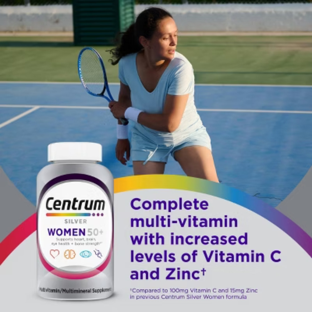 Centrum Silver Women 50+ Multivitamin / Multimineral Dietary Supplement Tablets