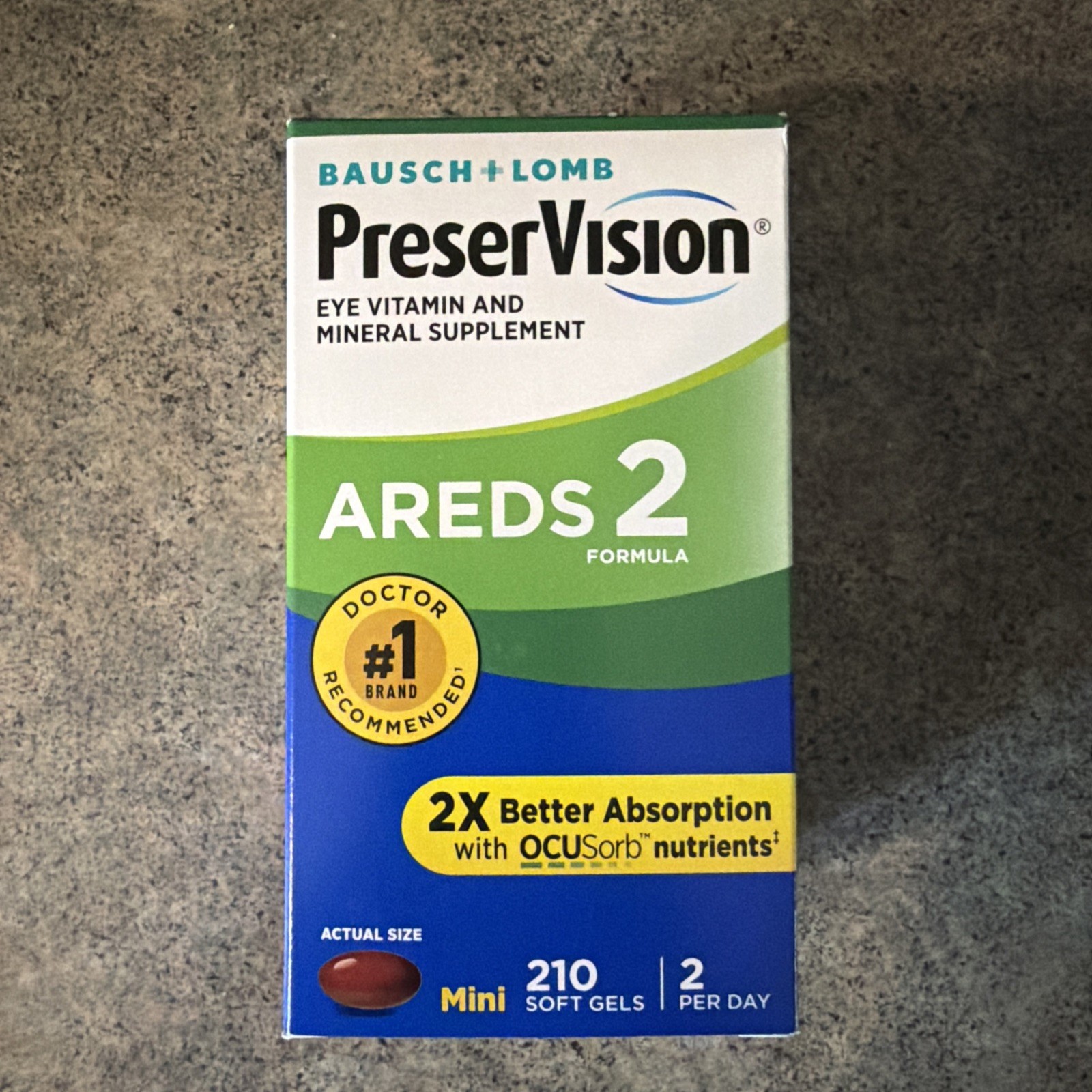 Bausch + Lomb PreserVision AREDS 2 Formula 210 Softgels *Eye Vitamin & Mineral*
