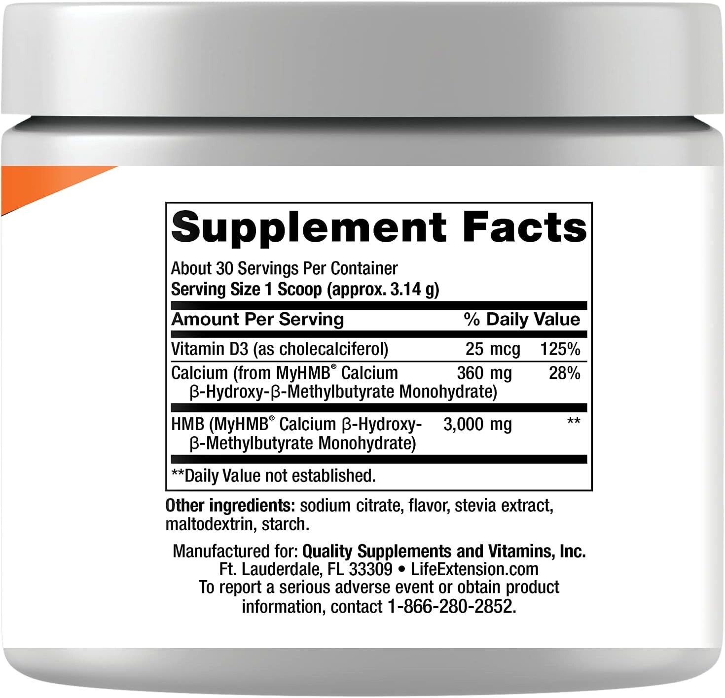 Muscle Strength & Restore HMB Formula, Life Extension Wellness Code, 94.2 g
